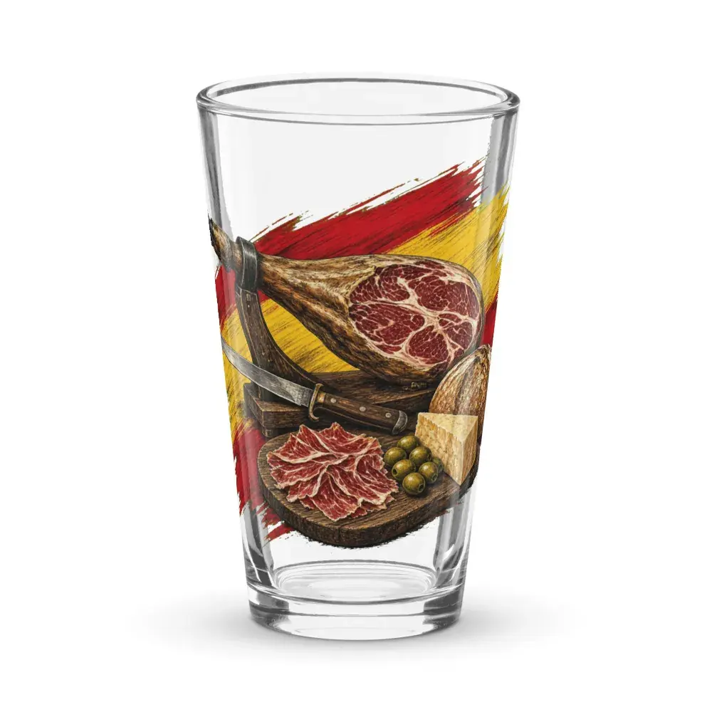 El Jamón · Arte — Vaso de cristal