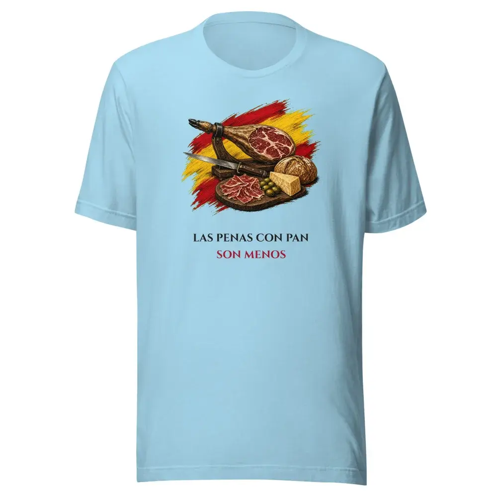 El Jamón · Frase — Camiseta — Ocean Blue