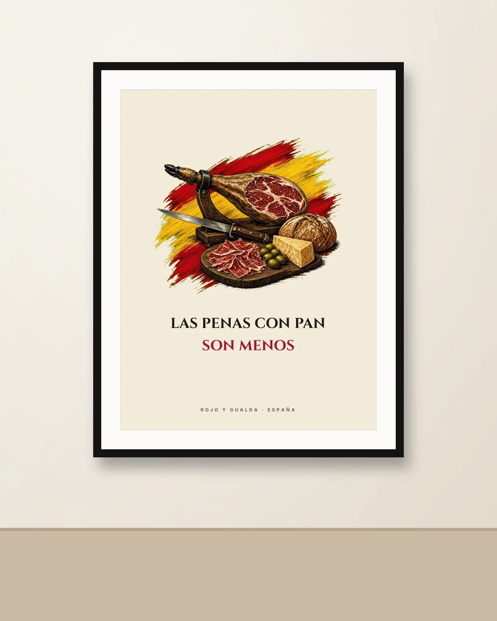 El Jamón · Frase — Póster