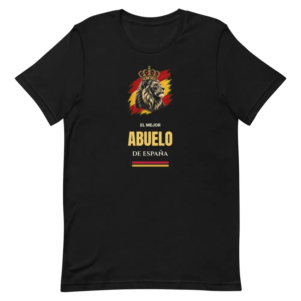 El Mejor Abuelo de España — Camiseta — Black — Front