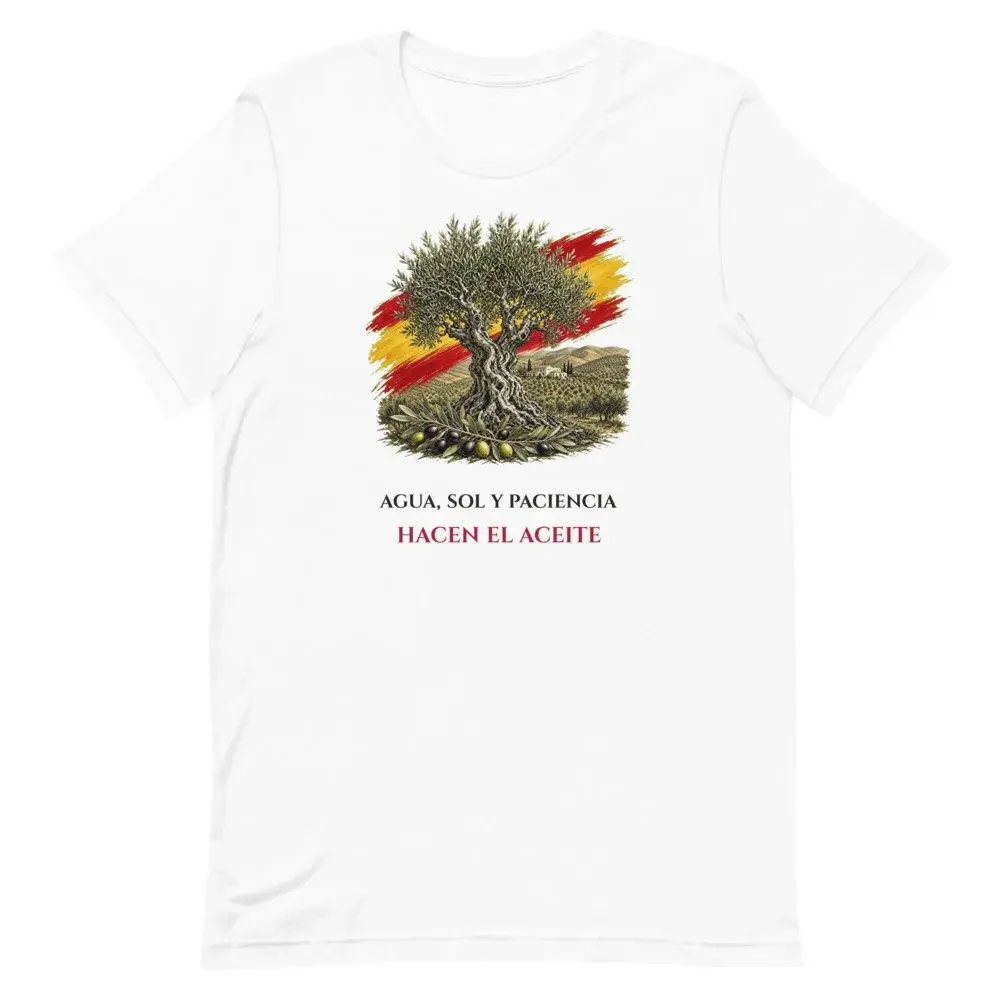 El Olivo · Frase — Camiseta — White — Front