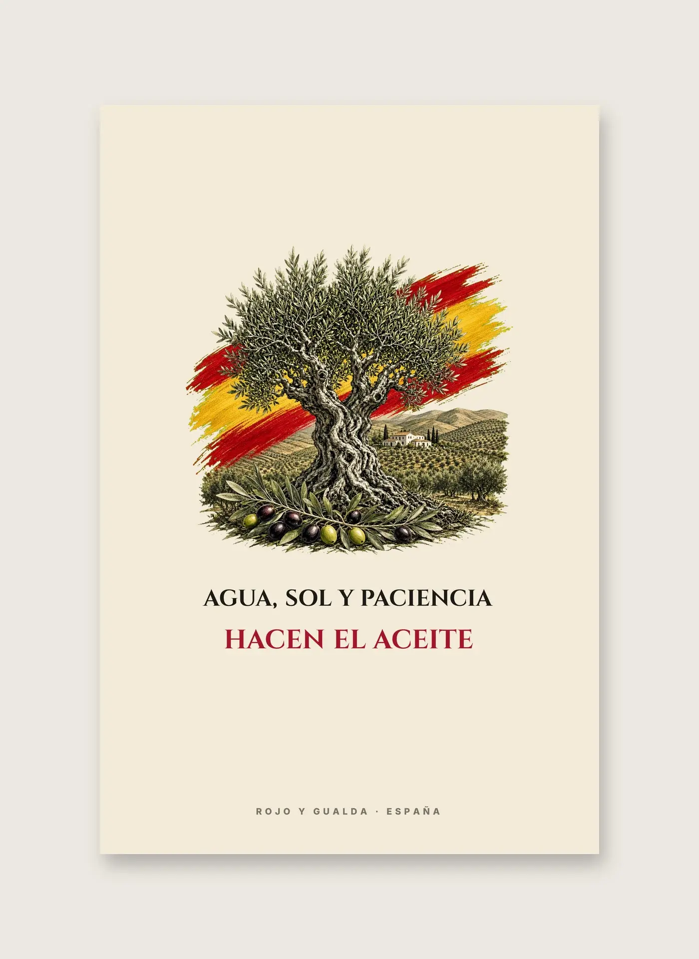 El Olivo · Frase — Lámina enmarcada — detalle