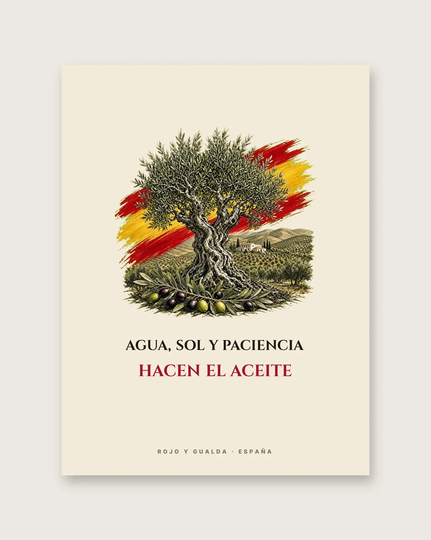 El Olivo · Frase — Póster — detalle