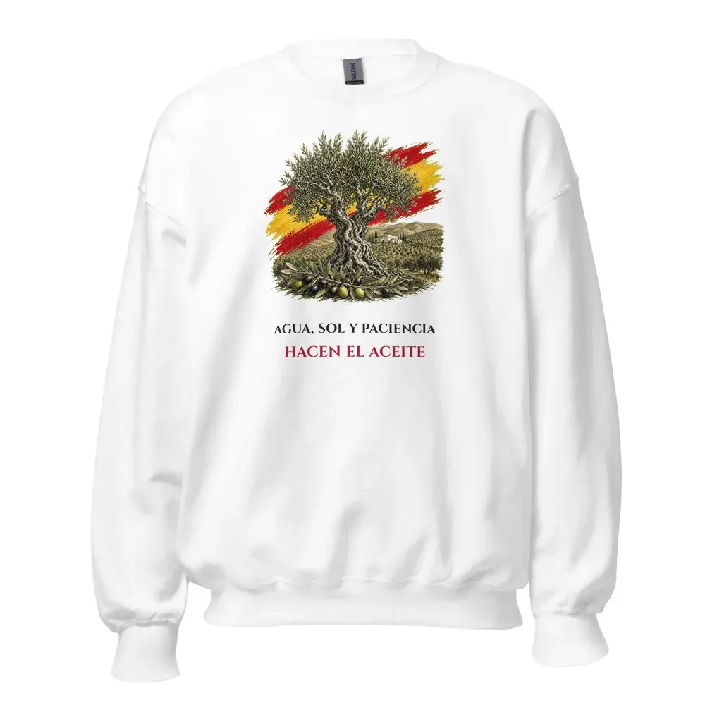 El Olivo · Frase — Sudadera — White