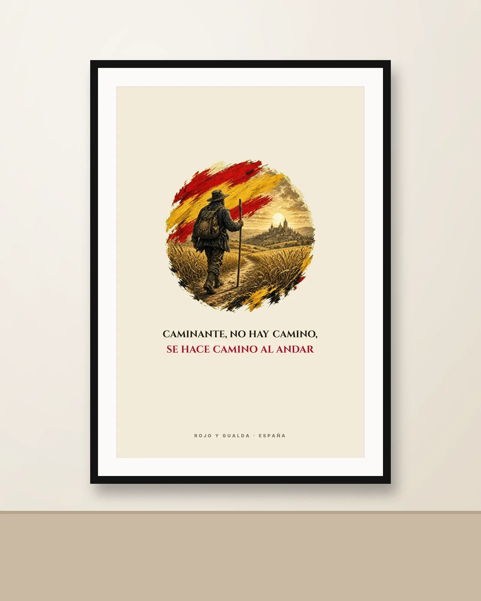 El Peregrino · Frase — Lámina enmarcada