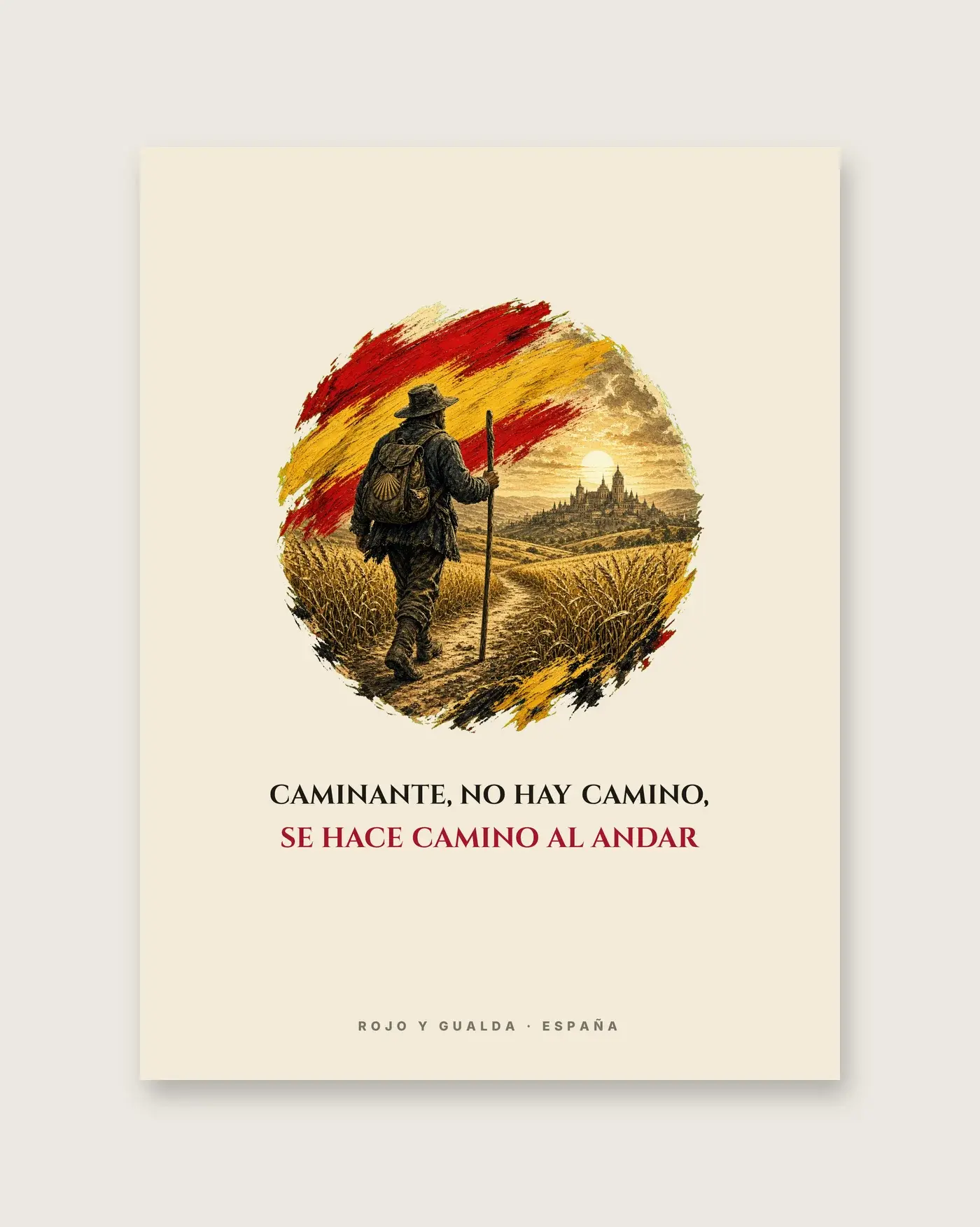 El Peregrino · Frase — Póster — detalle