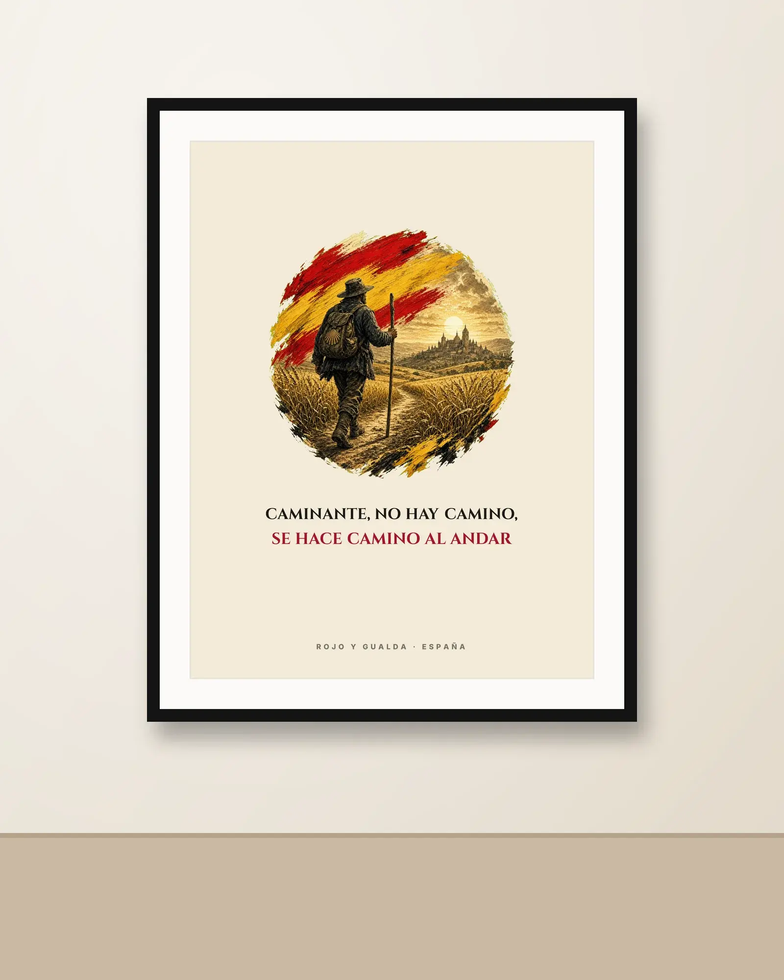 El Peregrino · Frase — Póster