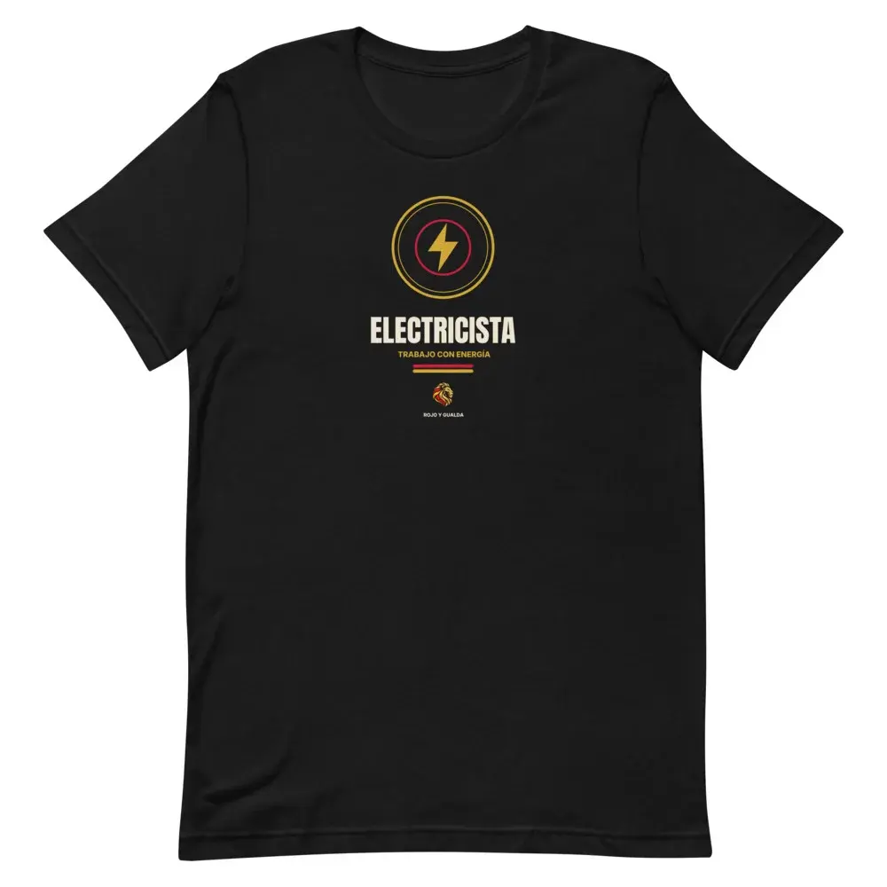 Electricista — Camiseta — Black — Front