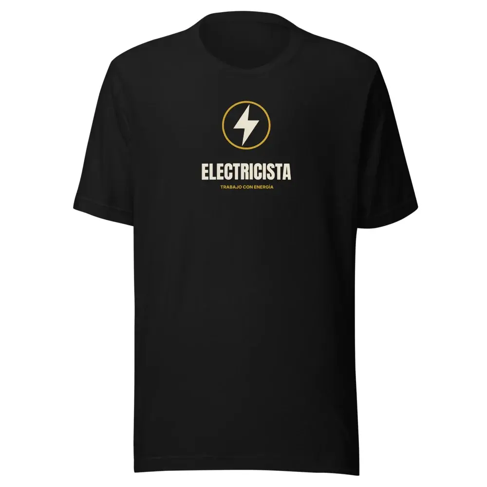 Electricista Minimal — Camiseta — Black