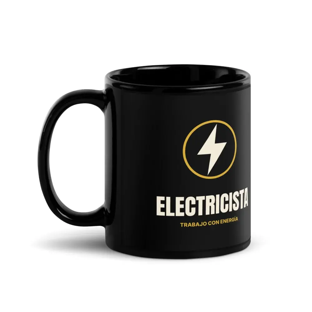 Electricista Minimal — Taza — Black
