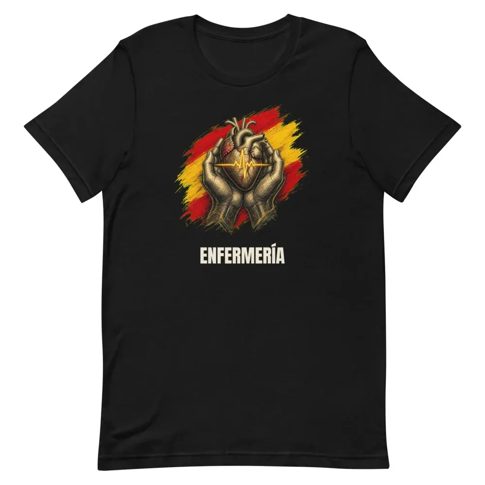 Enfermería · Arte — Camiseta — Black — Front