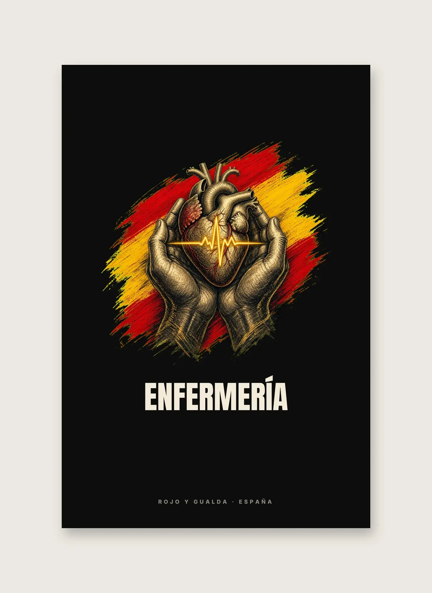 Enfermería · Arte — Lámina enmarcada — detalle