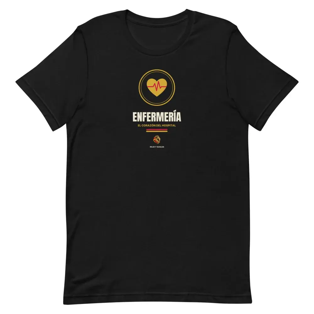 Enfermería — Camiseta — Black — Front