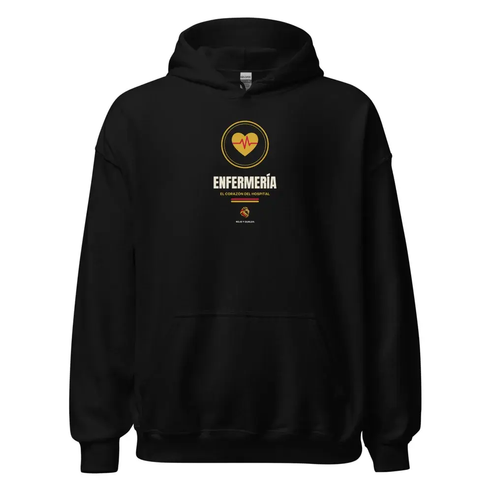 Enfermería — Sudadera con capucha — Black