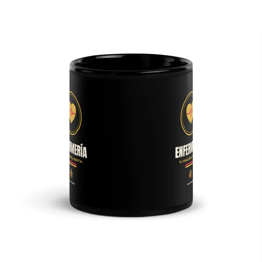 Enfermería — Taza — Black — Front