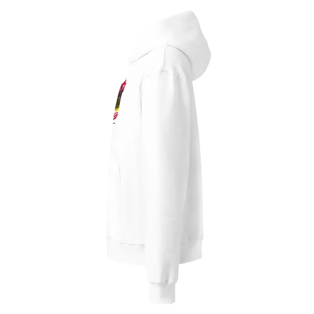 España a Brocha · Día — Sudadera oversize con capucha — White — Left