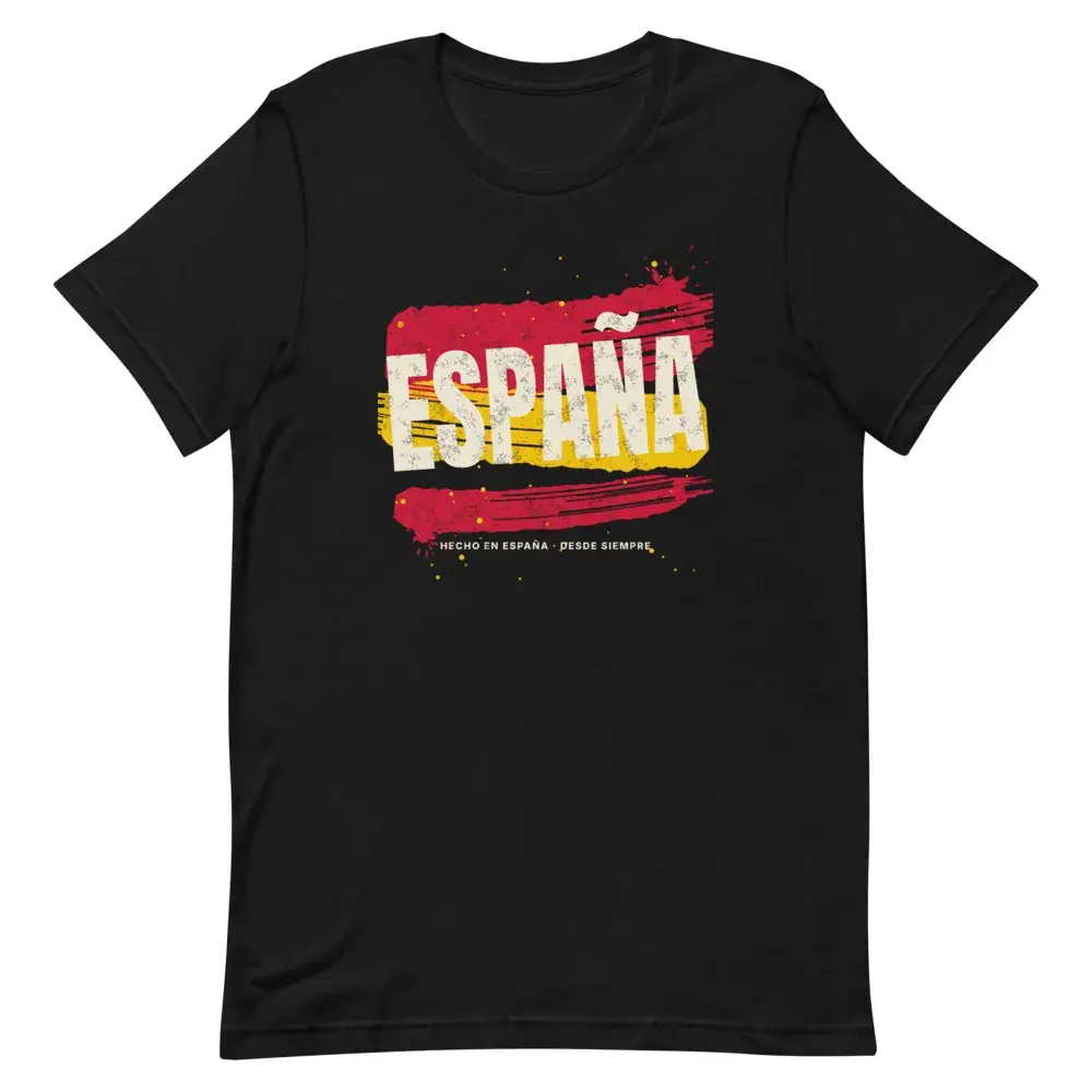 España a Brocha · Noche — Camiseta — Black — Front