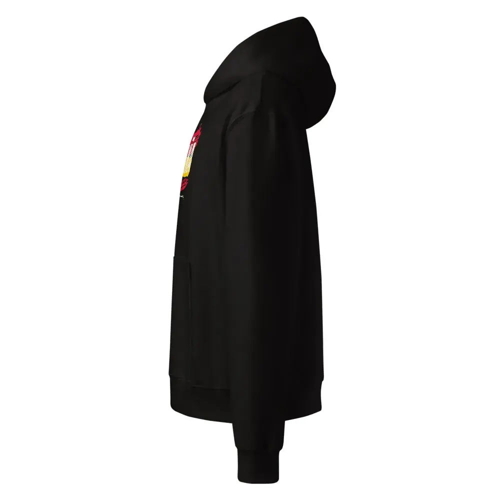 España a Brocha · Noche — Sudadera oversize con capucha — Black — Left