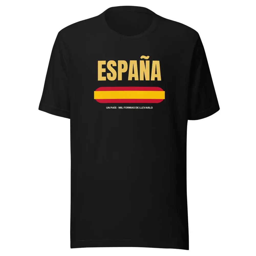 España Bandas — Camiseta — Black