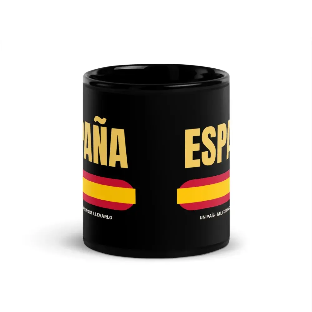 España Bandas — Taza — Black — Front