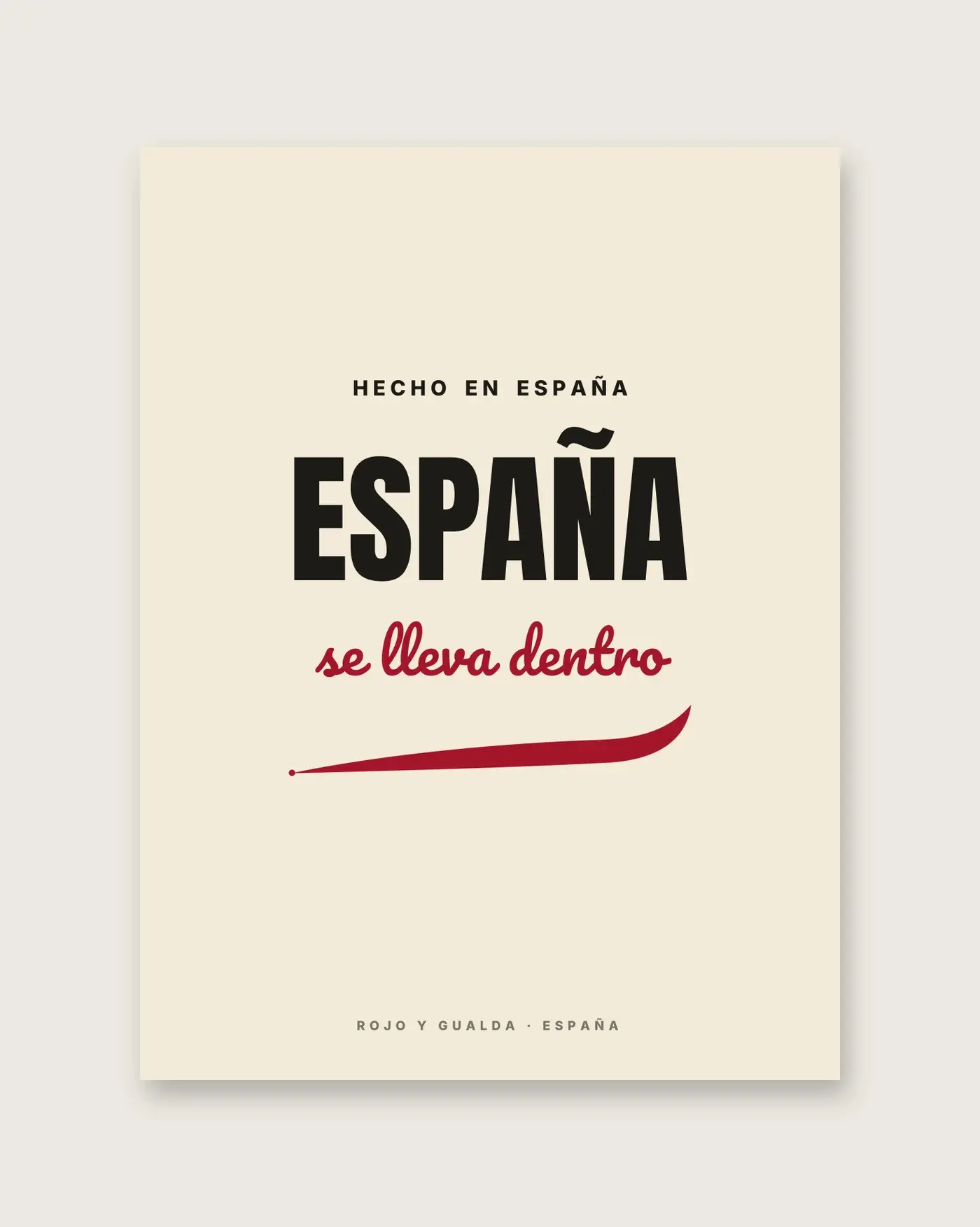 «España se lleva dentro» — Póster — detalle