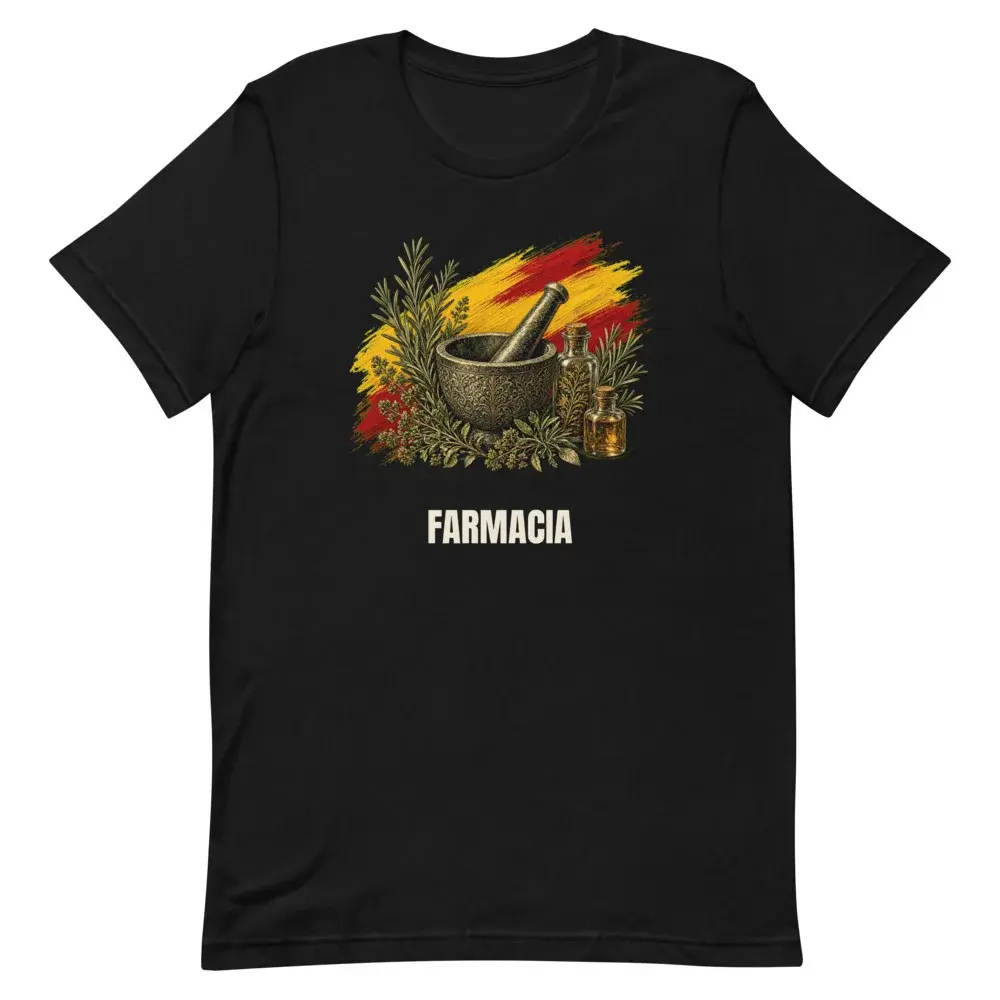 Farmacia · Arte — Camiseta — Black — Front