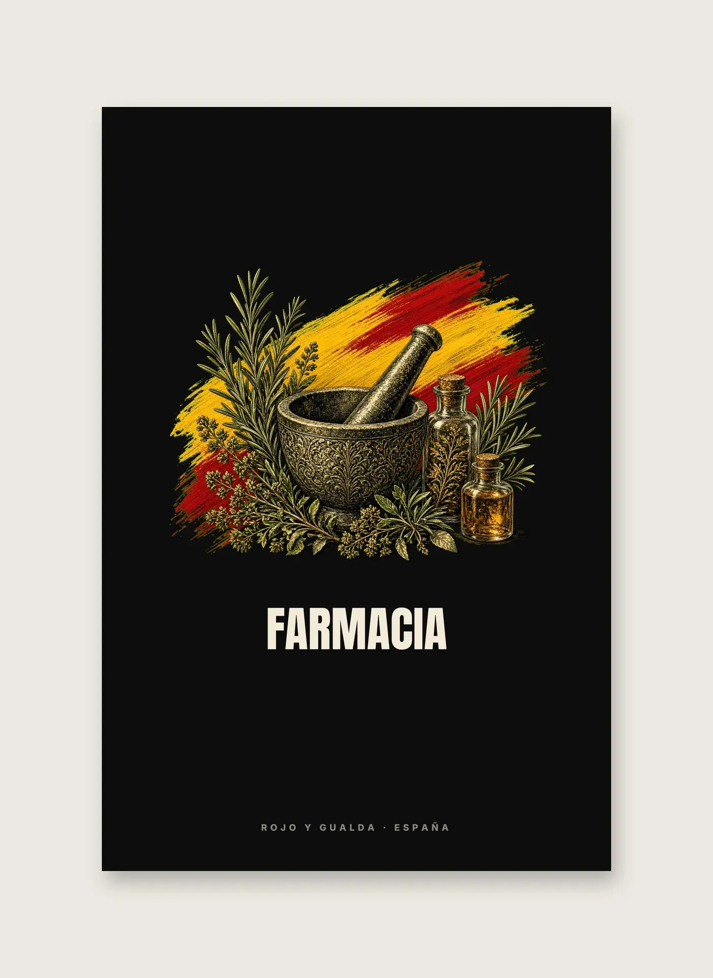 Farmacia · Arte — Lámina enmarcada — detalle