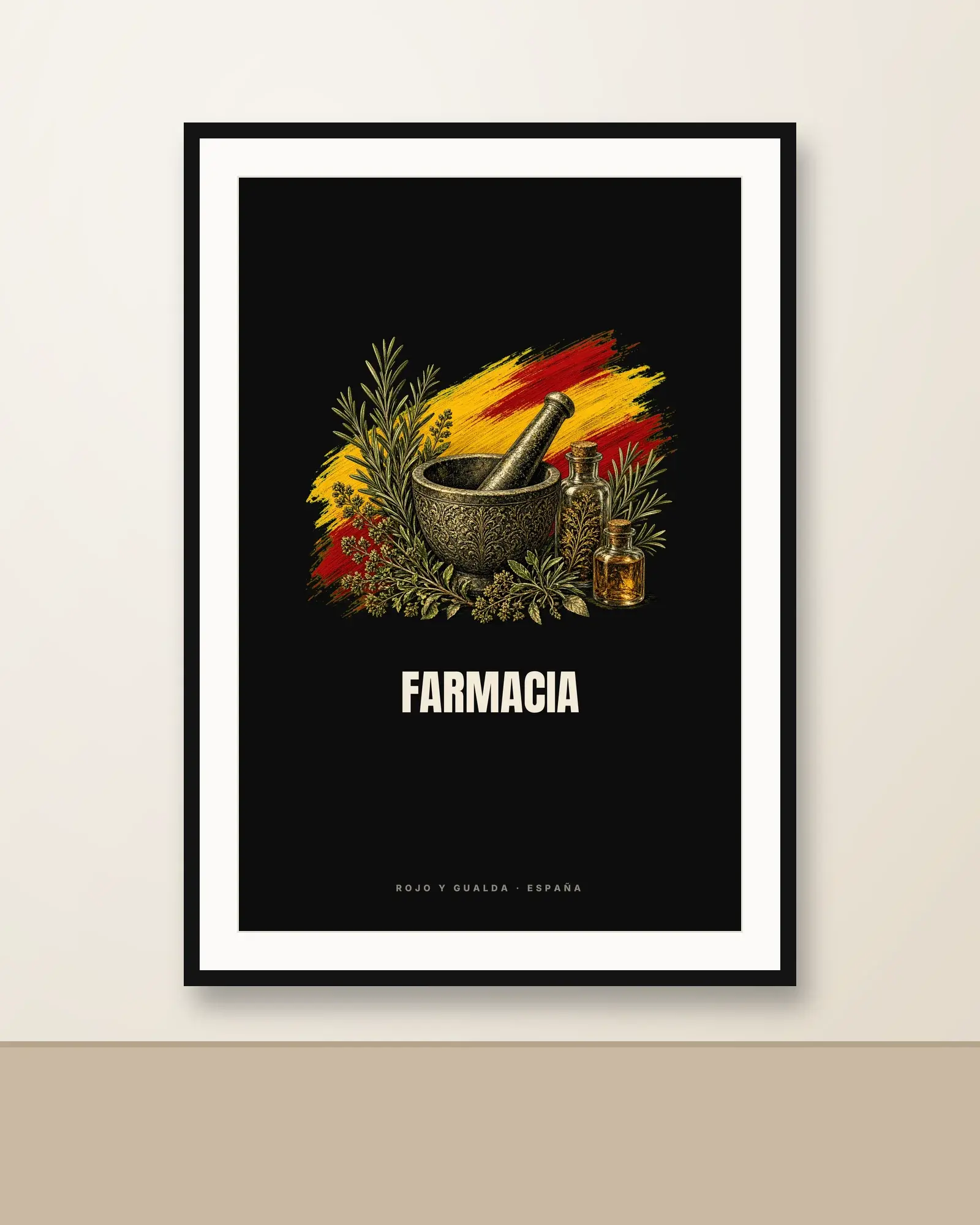 Farmacia · Arte — Lámina enmarcada
