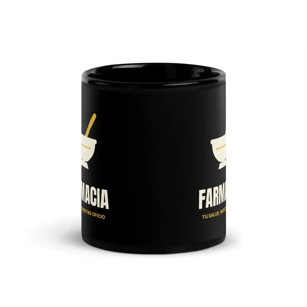 Farmacia Minimal — Taza — Black — Front