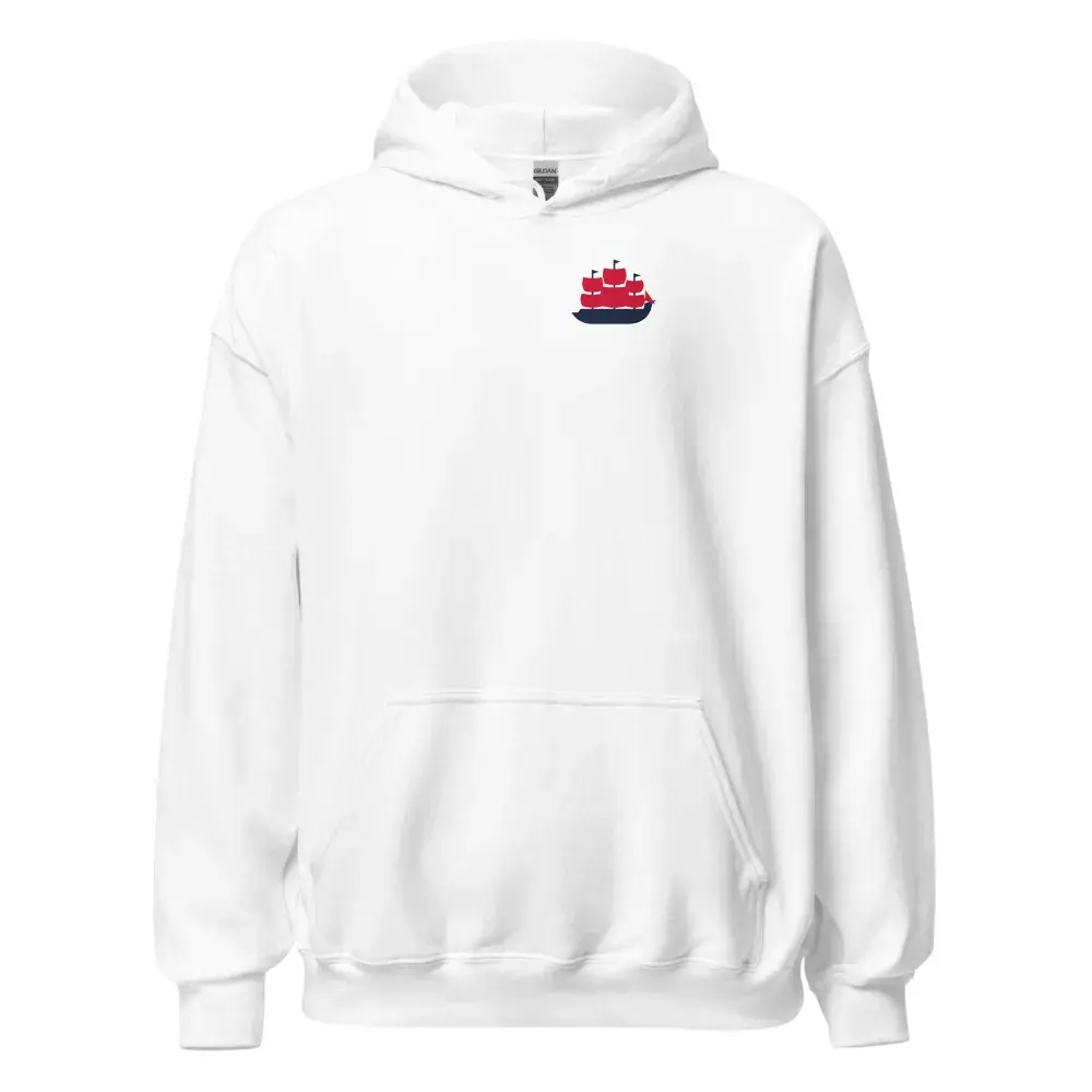 Galeón a la Espalda — Sudadera con capucha — White