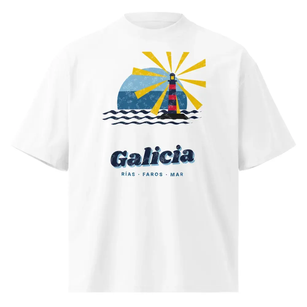 Galicia · Postal — Camiseta oversize — White