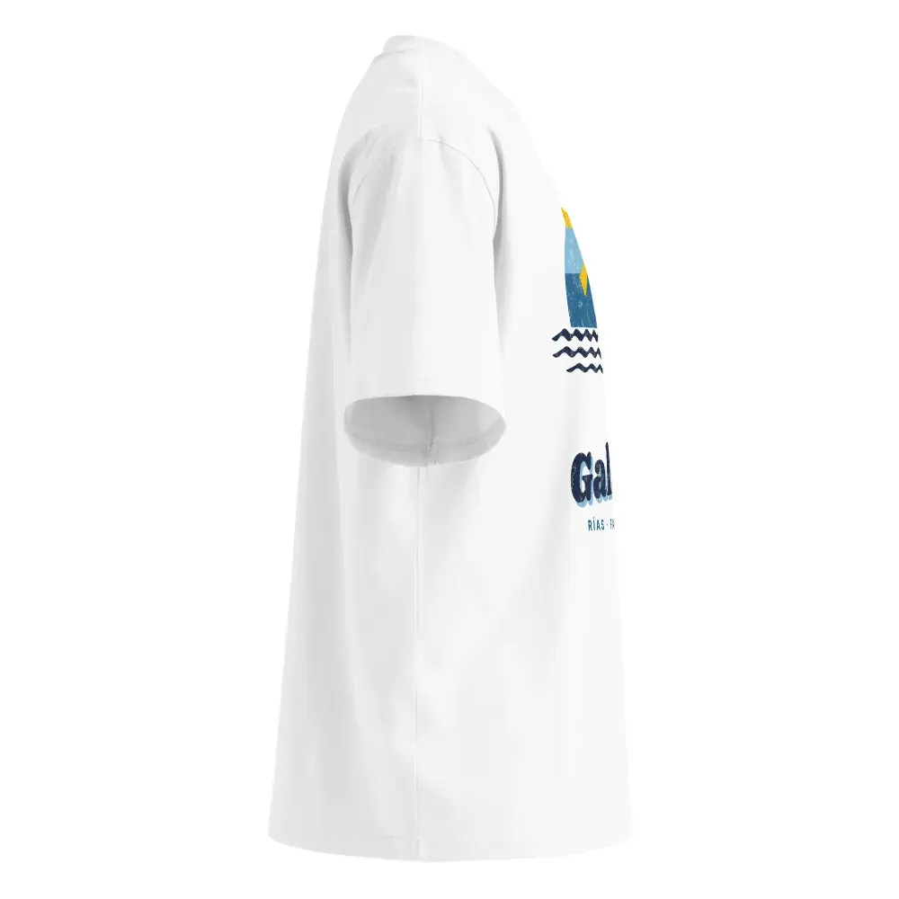 Galicia · Postal — Camiseta oversize — White — Right