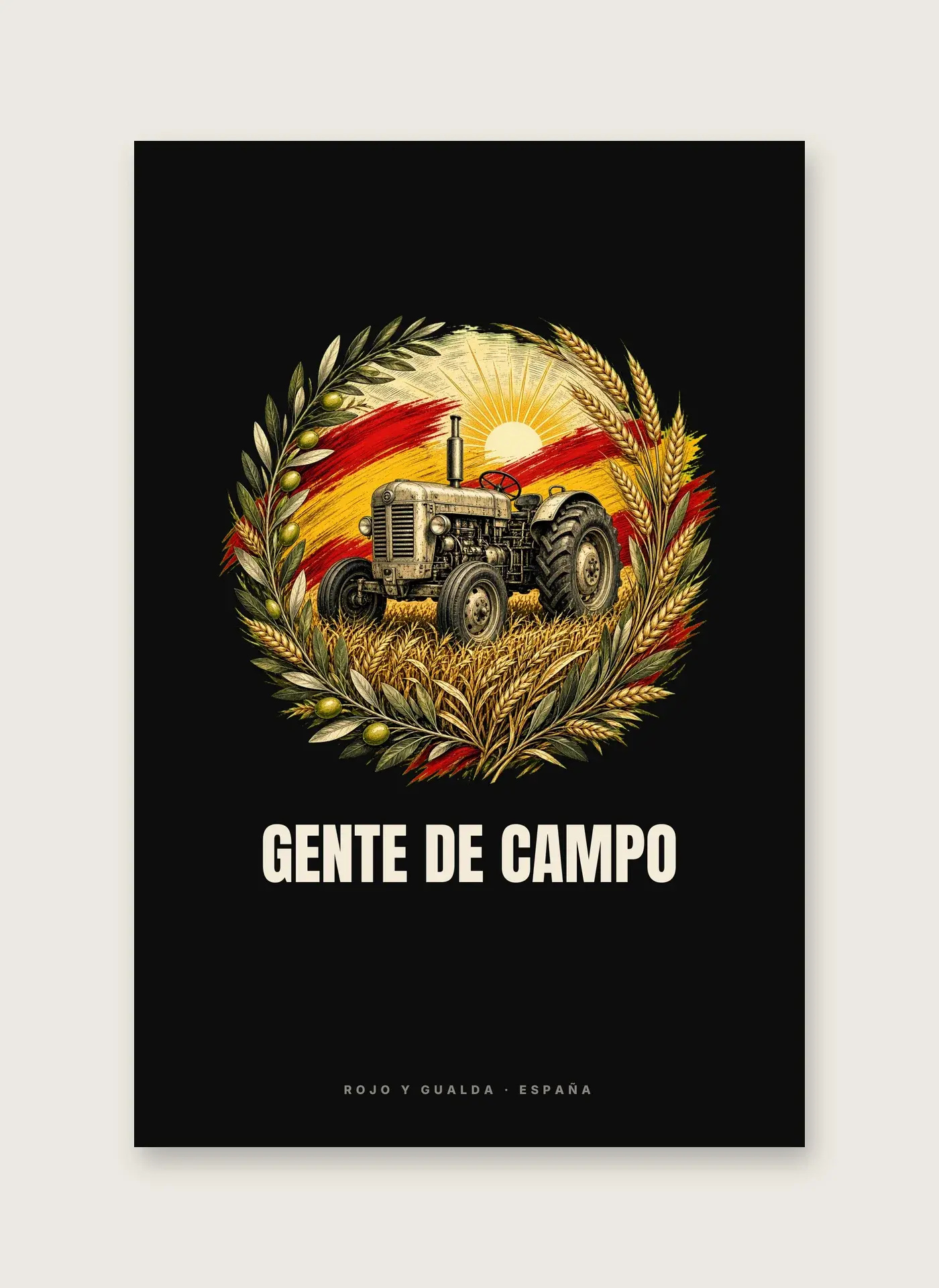 Gente de Campo · Arte — Lámina enmarcada — detalle