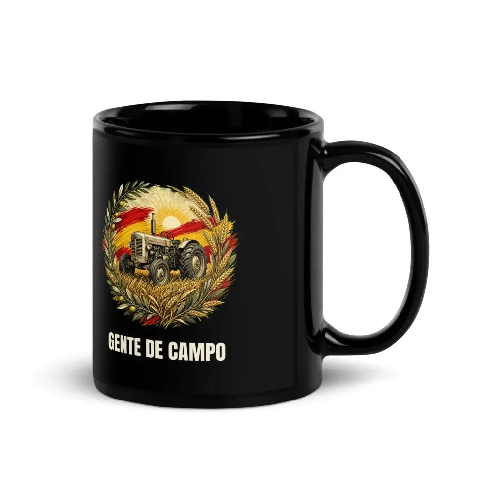 Gente de Campo · Arte — Taza — Black — Handle on Right