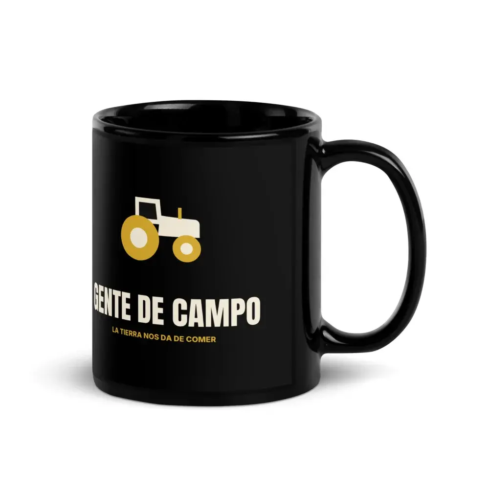 Gente de Campo Minimal — Taza — Black — Handle on Right