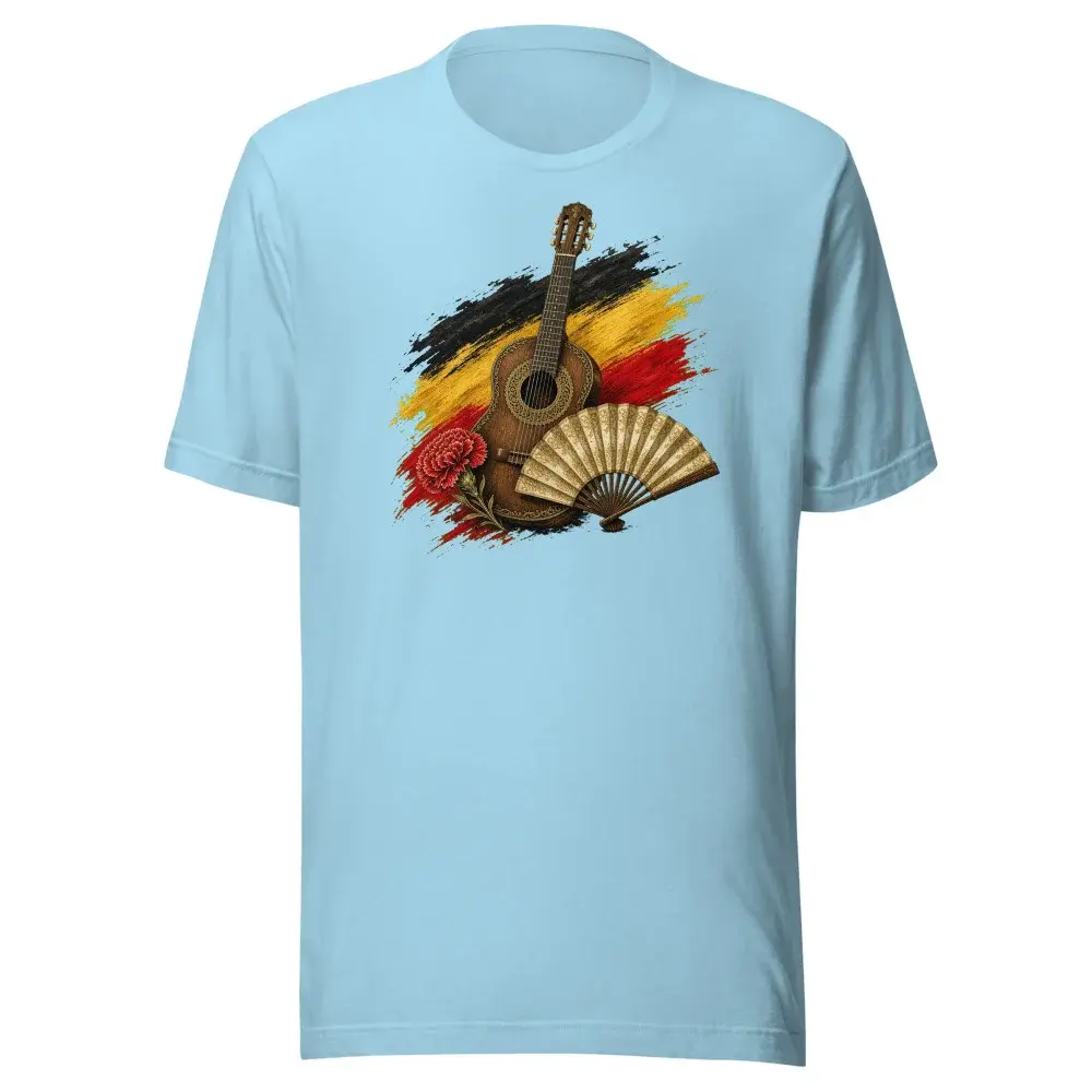 Guitarra Flamenca · Arte — Camiseta — Ocean Blue