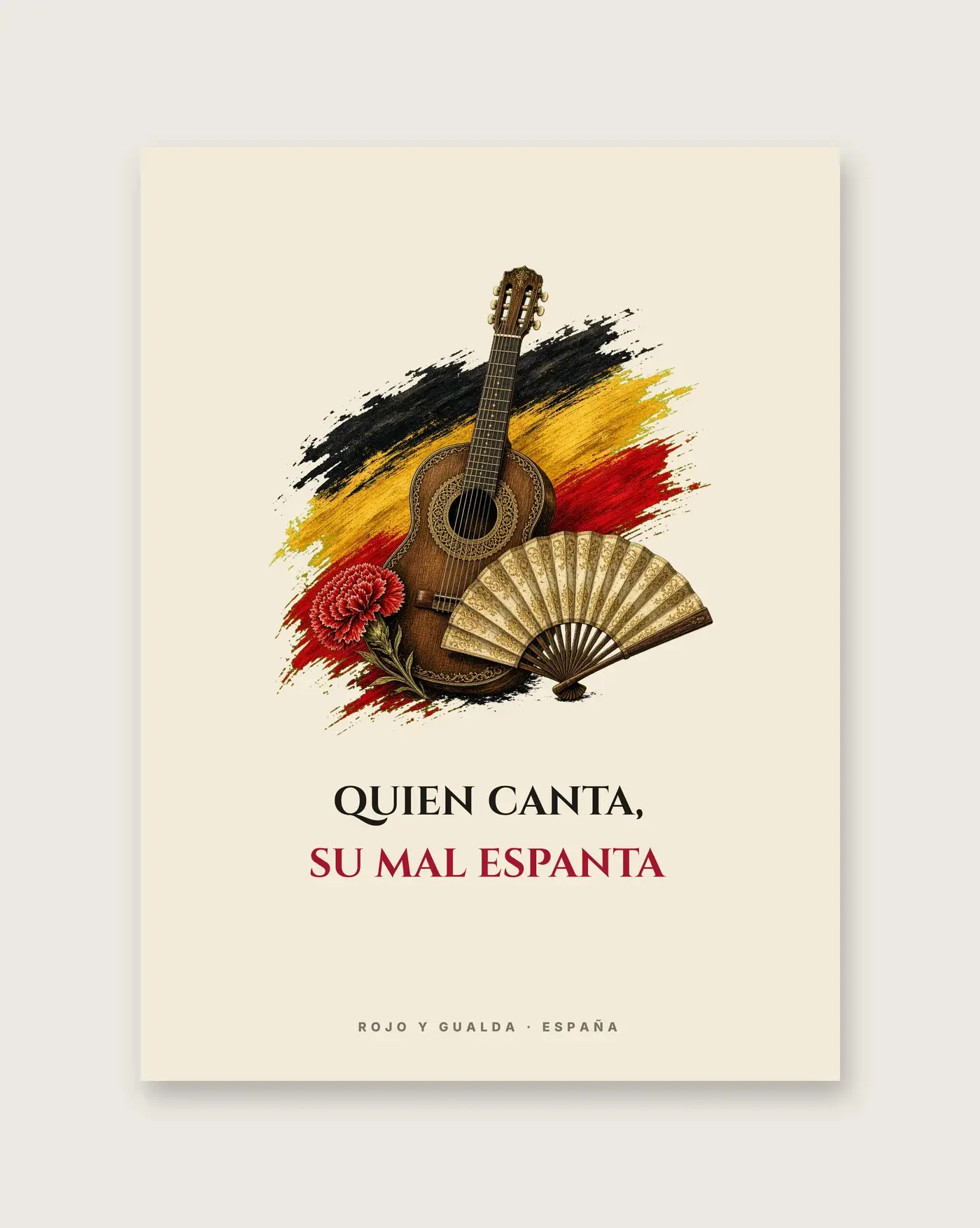 Guitarra Flamenca · Frase — Póster — detalle