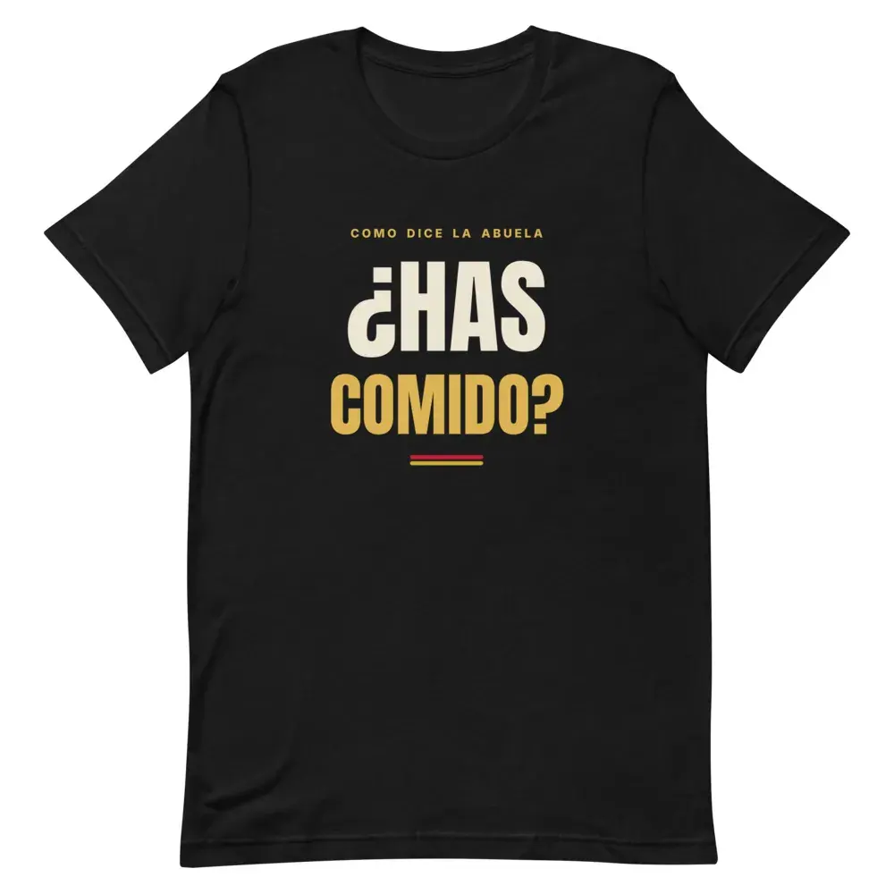 «¿Has comido?» · Noche — Camiseta — Black — Front