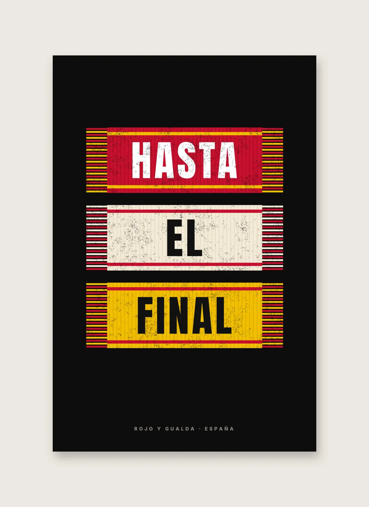 Hasta el Final — Lámina enmarcada — detalle