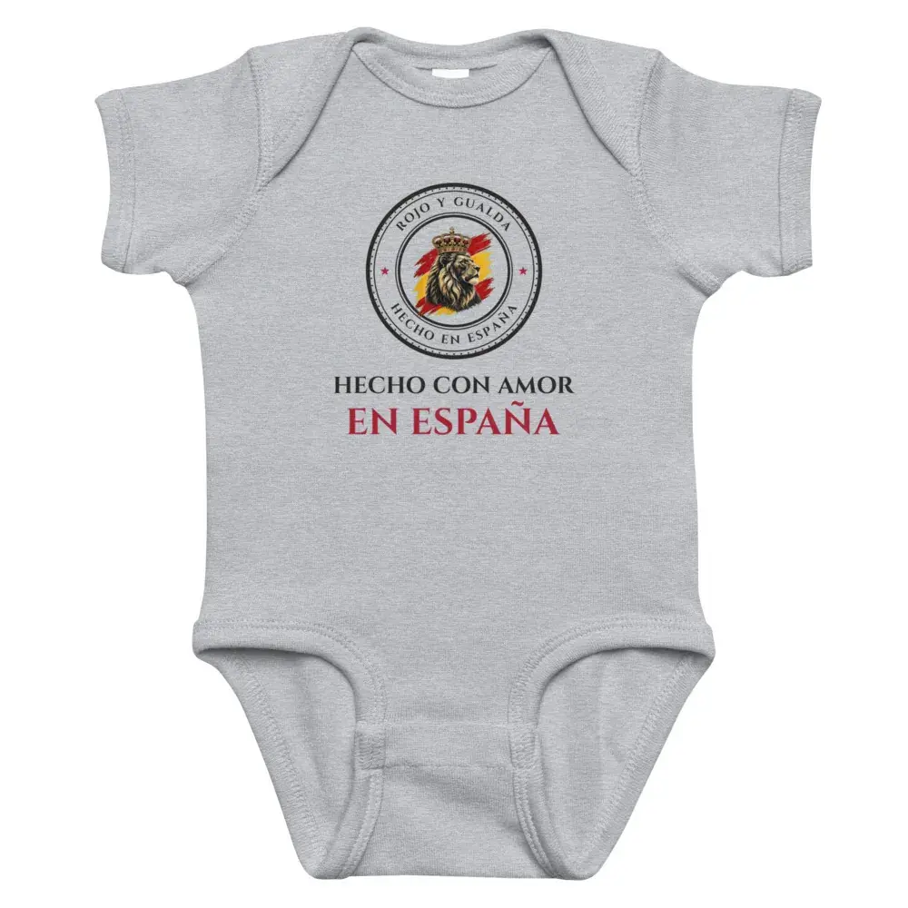 «Hecho con amor en España» — Body de bebé