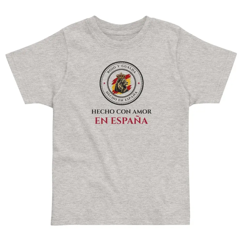 «Hecho con amor en España» — Camiseta de peque