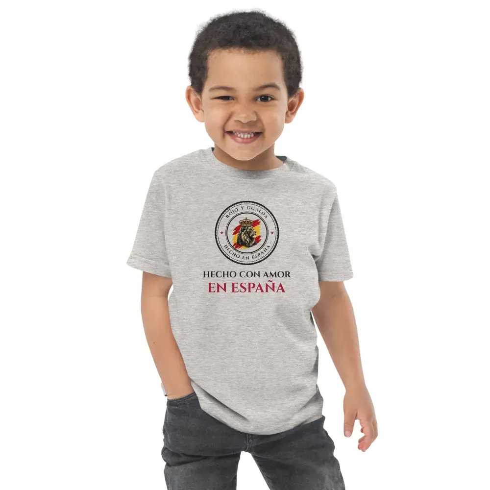 «Hecho con amor en España» — Camiseta de peque