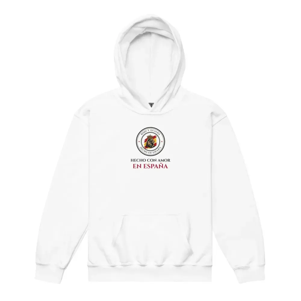 «Hecho con amor en España» — Sudadera infantil — White — Front