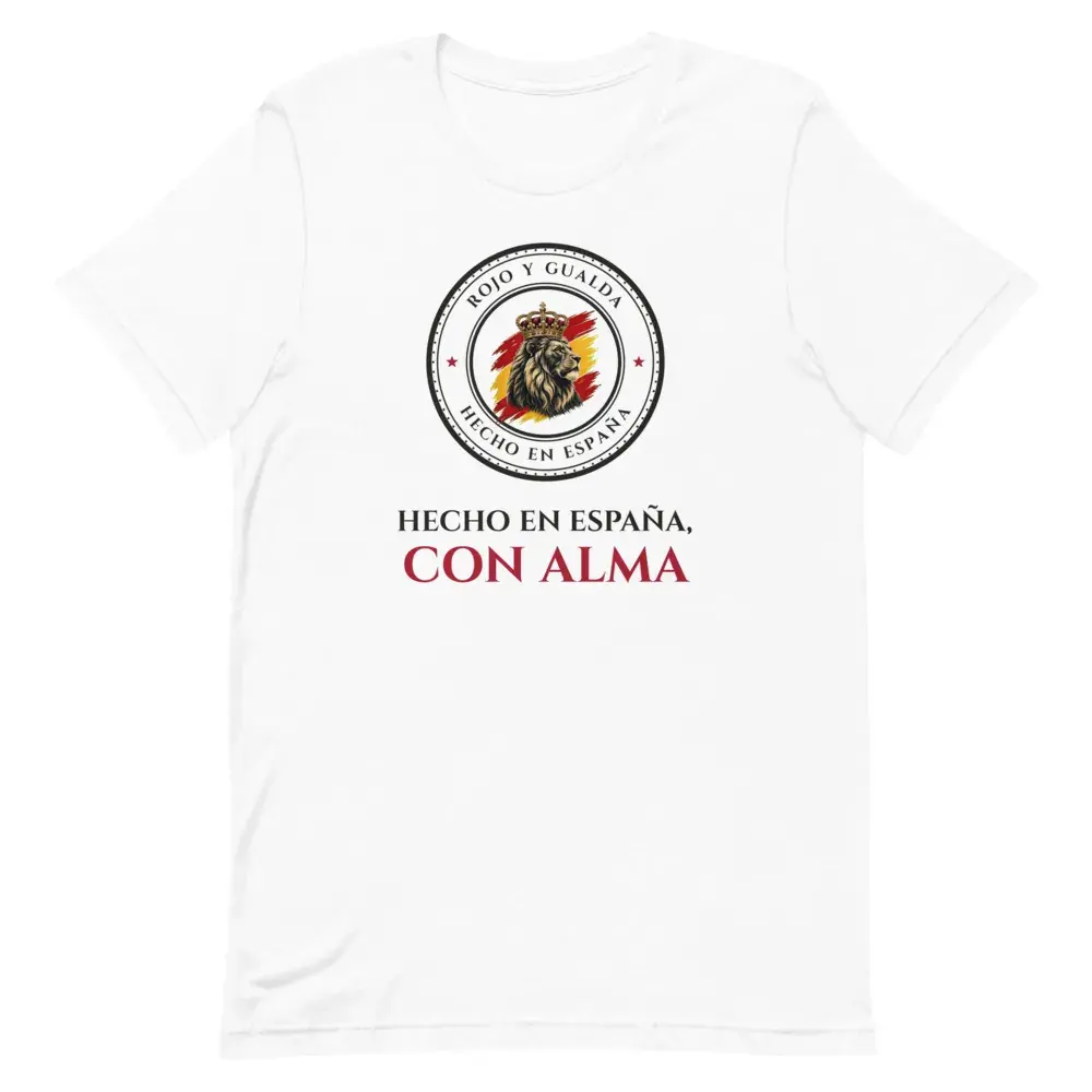 «Hecho en España, con alma» — Camiseta — White — Front