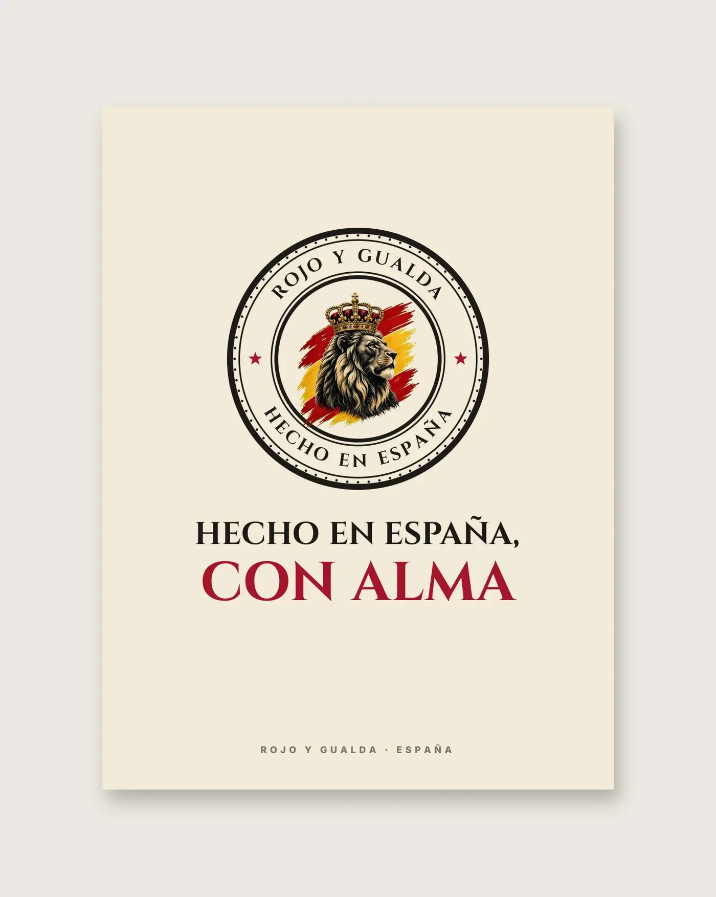 «Hecho en España, con alma» — Póster — detalle