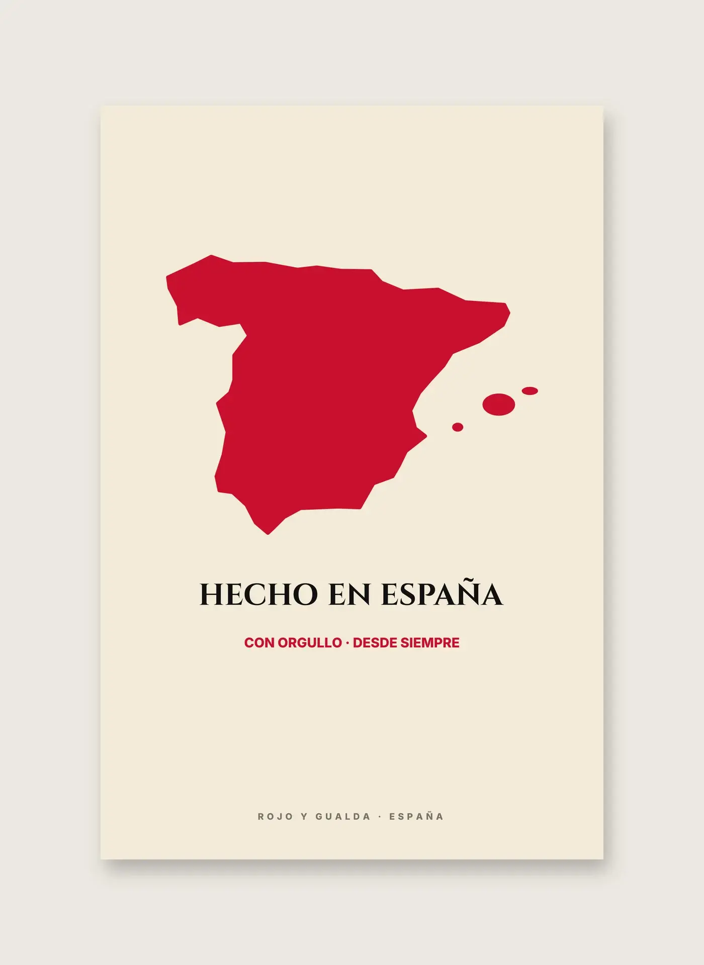 Hecho en España — Lámina enmarcada — detalle