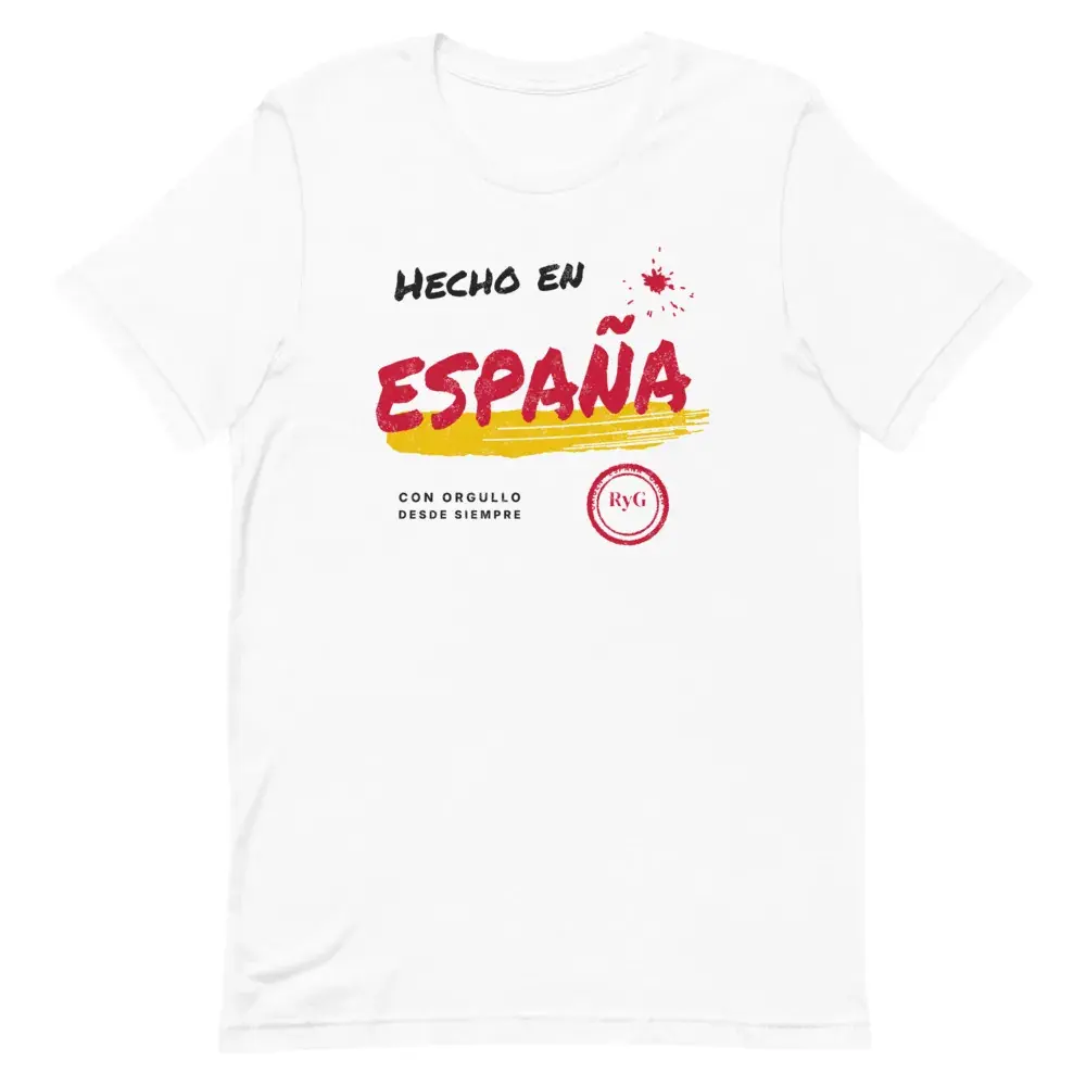 Hecho en España · Rotulado — Camiseta — White — Front