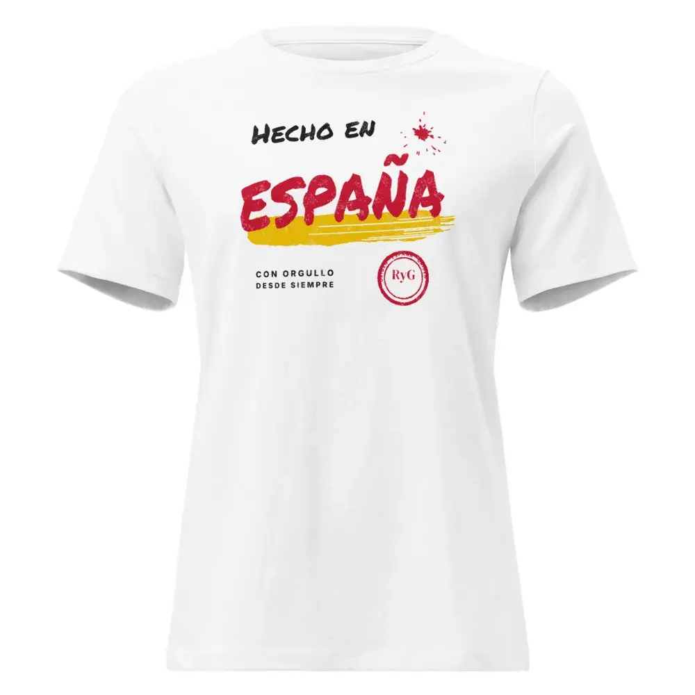 Hecho en España · Rotulado — Camiseta de mujer