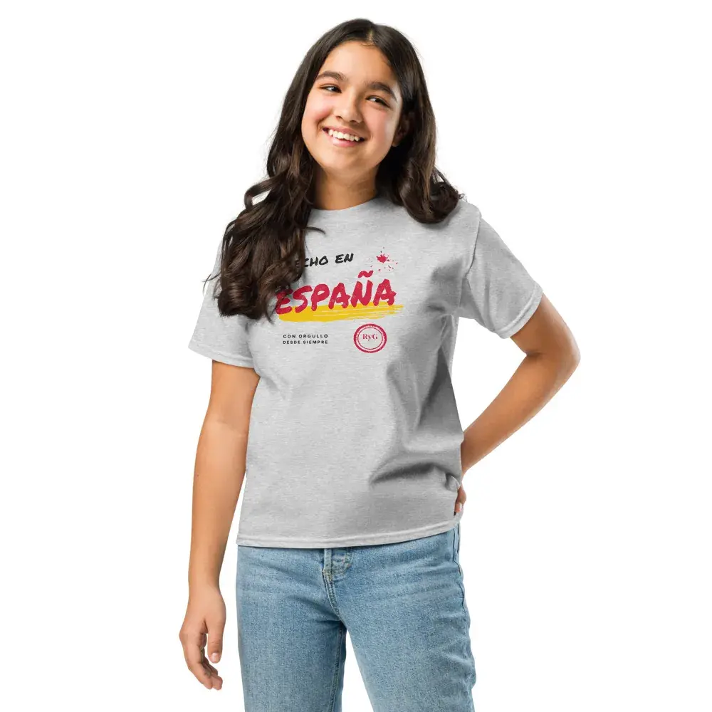 Hecho en España · Rotulado — Camiseta infantil