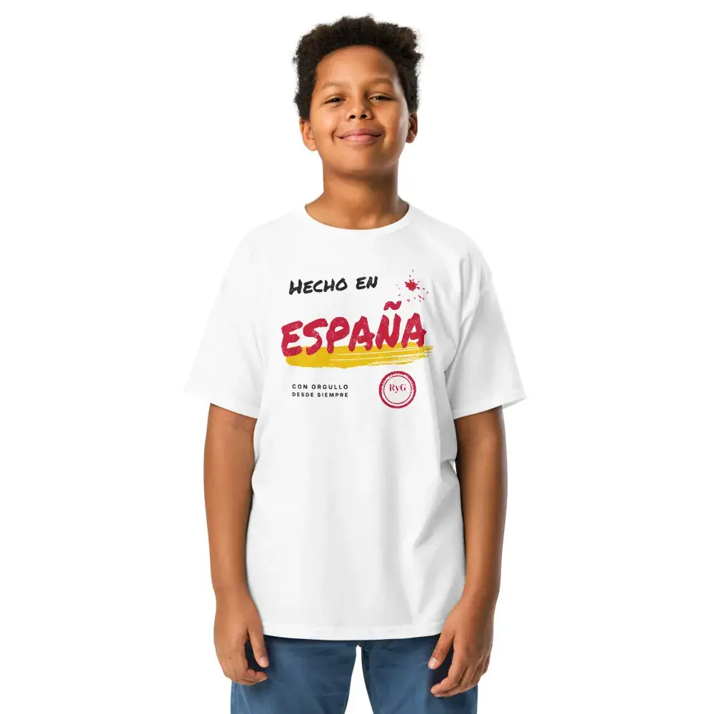 Hecho en España · Rotulado — Camiseta infantil — White